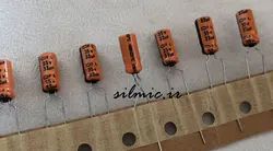 خازن دما بالا 33 میکرو فاراد 35 ولت nippon ژاپن سری fl با تحمل دمای ۱۲۵