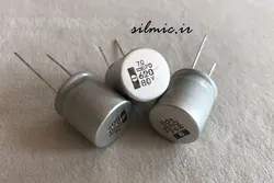 خازن دما بالا 620 میکرو فاراد 80 ولت NIPPON ژاپن سری GPD با دمای 135 درجه