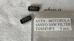 SAW فیلتر Surface Acoustic Wave ساخت SANYO فیلتر موج سطحی SA5474