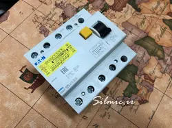 کلید محافظ جان 125 آمپر 4 پل ساخت EATON چک سری FBHMV-125/4/1-S/A