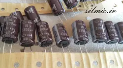 خازن 3300 میکرو فاراد 10 ولت NIPPON ساخت ژاپن سری KMG با ابعاد مینیاتوری