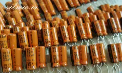 خازن دما بالا 22 میکرو فاراد 50 ولت nippon ژاپن سری fl با تحمل دمای ۱۲۵