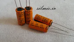 خازن دما بالا 22 میکرو فاراد 200 ولت nippon ژاپن سری gxe با تحمل دمای 125