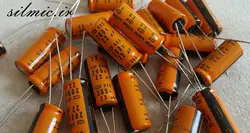 خازن دما بالا 22 میکرو فاراد 200 ولت nippon ژاپن سری gxe با تحمل دمای 125