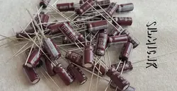 خازن 100 میکرو فاراد 10 ولت NIPPON ساخت ژاپن سری KMG با ابعاد مینیاتوری