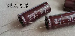 خازن 680 میکرو فاراد 160 ولت NIPPON سری KXJ مینیاتوری ULTRA LONG LIFE