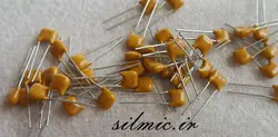 خازن مولتی لایر 4.7 میکرو فاراد 50 ولت با ثبات بسیار خوب دی الکتریک در دما