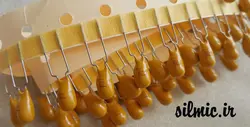 خازن تانتال 47 میکرو فاراد 25 ولت AVX آمریکا سری حرفه ای TAP دمای کاری ۱۲۵