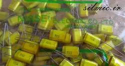 خازن پلی استر 6.8 نانو فاراد 1000 ولت ژاپن nissei  با ابعاد مینیاتوری و اسنابری