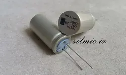 خازن نظامی 2200 میکرو فاراد 16 ولت nichicon سری BX با دمای کار 150+ درجه