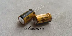 خازن های فای نیچیکون 2200 میکرو فاراد 16 ولت گرید استاندارد صوتی سری FW