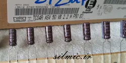 خازن 2.2 میکرو فاراد 50 ولت NIPPON ژاپن سری ASV با گرید صوتی و مینیاتوری