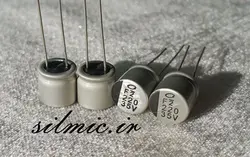 خازن جامد 220 میکرو فاراد 35 ولت nichicon ژاپن با ابعاد مینیاتوری