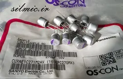 خازن پلیمری 270 میکرو فاراد 16 ولت نوع جامد SANYO OS-CON ژاپن سری SEPC