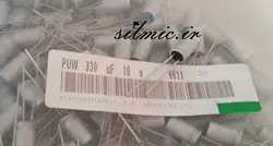 خازن جامد 330 میکرو فاراد 10 ولت TOSHIN KOGYO ابعاد مینیاتوری و ultra low esr