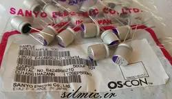 خازن جامد 560 میکرو فاراد 10 ولت SANYO OS-CON ساخت ژاپن سری SEP