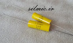 خازن اکسیال 6.8 میکرو فاراد 63 ولت arcotronics ایتالیا hi-end سری MKT A50