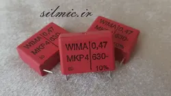 خازن 470 نانو فاراد 630 ولت های فرکانسی WIMA آلمان سری MKP4 پلی پروپیلن