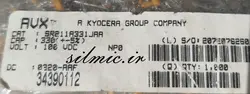 خازن 330 پیکو فاراد 100 ولت با دمای کار بالای 125 ساخت avx kyocera انگلستان