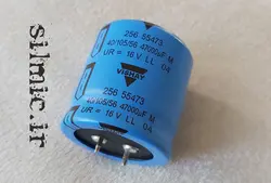 خازن 47000 میکرو فاراد 16 ولت ساخت VISHAY PHILIPS آمریکا با گرید صوتی