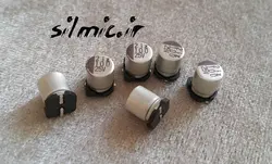 خازن smd اس ام دی 100 میکرو فاراد 25 ولت elna ژاپن مینیاتوری با امپدانس پایین