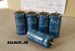 خازن بی پلار 1000 میکرو فاراد 35 ولت الکترولیتی سریRBP2(R2B) گرید صوتی النا