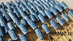 خازن آدیو 4.7 میکرو فاراد 25 ولت ژاپنی ELNA مدل استاندارد blue robe سری RE2