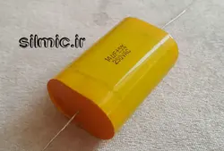 خازن اکسیال 14 میکرو فاراد 250 ولت ac از نوع پلی پروپیلن متالیزه MKP ساخت تایوان