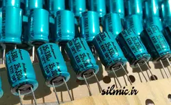 خازن 330 میکرو فاراد 35 ولت ژاپنی Rubycon سری RX30 با رنج دمای 130 درجه
