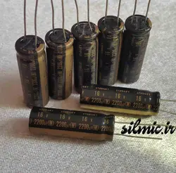 خازن های گرید 2200 میکرو فاراد 16 ولت صوتی النا ژاپن سری STARGET(ROD)