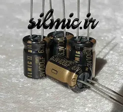 خازن سیلمیک النا 100 میکرو فاراد 6.3 ولت ، های گرید صوتی RFS ( SILMICII )