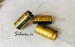 خازن های فای نیچیکون 4700 میکرو فاراد 35 ولت گرید استاندارد صوتی سری FW