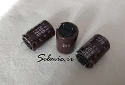 خازن 220 میکرو فاراد 200 ولت ژاپنی NIPPON سری KXG با طول عمر بسیار بالا