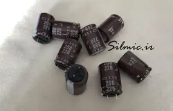 خازن 220 میکرو فاراد 200 ولت ژاپنی NIPPON سری KXG با طول عمر بسیار بالا