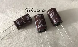 خازن 3300 میکرو فاراد 25 ولت nippon ژاپن سری kzh با Ultra Low impedance