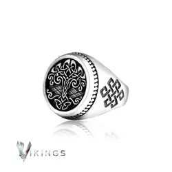 انگشتر استیل ایگدراسیل | اکسسوری سریال وایکینگ ها