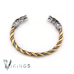 دستبند وایکینگ طرح گرگ طلایی | اکسسوری سریال وایکینگ ها