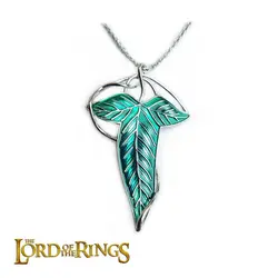 گردنبند سنجاق سینه برگ الفی ارباب حلقه ها | اکسسوری فیلم ارباب حلقه ها