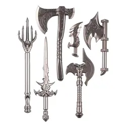 سلاح فانتزی لگویی کروم نقره ای FC | اکسسوری و قطعات لگویی