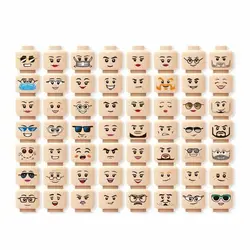 پک 56 تایی قطعه سر مینی فیگور | اکسسوری و قطعات لگویی