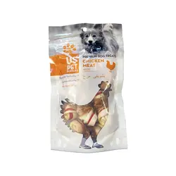 تشویقی مخصوص سگ، روهاید استخوانی دورپیچ با مرغ، 100 گرمی، یو اس پت