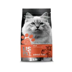 غذای خشک گربه، حاوی مرغ، بره و ماهی، 6 کیلوگرمی، یو اس پت