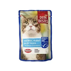 سوپ مخصوص گربه، حاوی ماهی کاد در سس، ۱۰۰ گرمی، برند دین بستس
