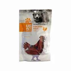 تشویقی سگ، سوسیسی، حاوی گوشت مرغ، 100 گرمی، برند یو اس پت