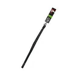 قلاده تنی سگ به همراه بند قلاده، طرح استخوان، مشکی، سایز M، برند داگیت