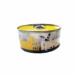 کنسرو مخصوص سگ، حاوی گوشت مرغ و برنج، پاته، 200 گرمی، یو اس پت