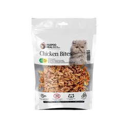 تشویقی مخصوص گربه، سینه مرغ نخودی، 30 گرمی، هاپومیل