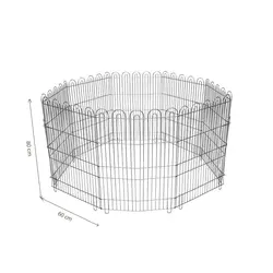 پارک سگ، 8 ضلعی، 60*80 سانتیمتر، آبکاری استیل