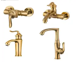 ست شیر آلات قهرمان مدل دریا طلایی مات