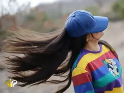 کلاه چرمی رنگ آبی